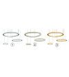Lampa żyrandol złoty kryształowy pilot 30/50/70cm ring Glamour salon Wobako