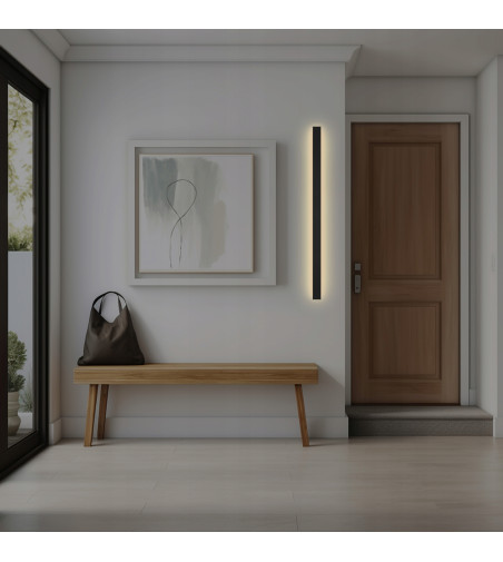 LINIOWY kinkiet elewacyjny lampa ścienna ogrodowa wewnętrzna IP65 LED 100cm