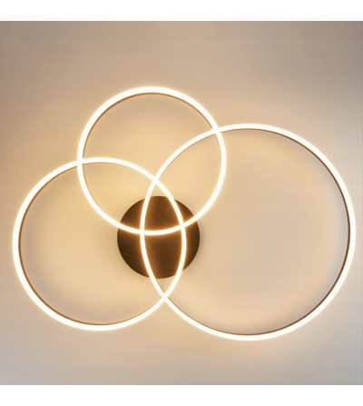 Lampa żyrandol LED pilot Tuya okrąg 40/50/60cm ring sufit plafon Wobako