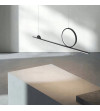 Lampa wisząca LED długa liniowa nad stół nowoczesna ring okrąg 120cm Wobako