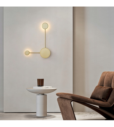 lampa ścienna plafon LED złoty Wobako PANAMA kinkiet punktowy nowoczesny