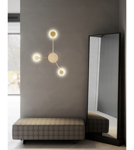 Czarny kinkiet nowoczesny lampa loft ścienna Wobako PANAMA punktowa slim