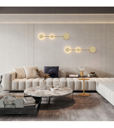 Plafon Wobako PANAMA kinkiet złoty nowoczesny modern lampa ścienna loft LED