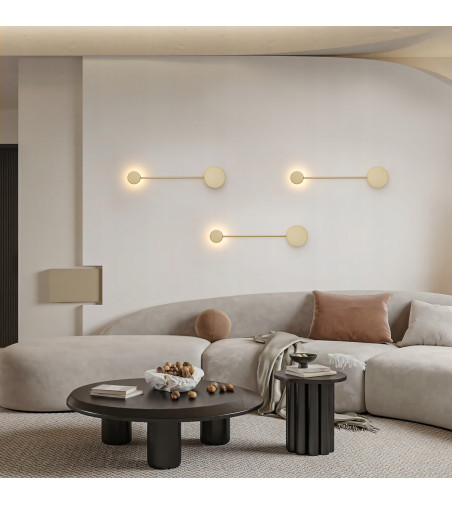 Wobako PANAMA złoty kinkiet nowoczesny lampa ścienna plafon loft LED