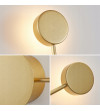 Plafon Wobako PANAMA kinkiet złoty nowoczesny modern lampa ścienna loft LED