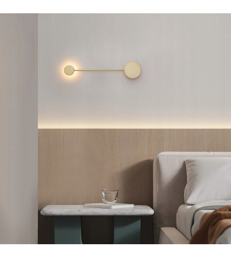 Wobako PANAMA złoty kinkiet nowoczesny lampa ścienna plafon loft LED