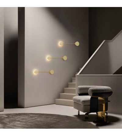 Wobako PANAMA złoty kinkiet nowoczesny lampa ścienna plafon loft LED