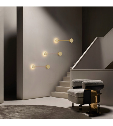 Wobako PANAMA złoty kinkiet nowoczesny lampa ścienna plafon loft LED