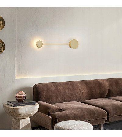 Wobako PANAMA złoty kinkiet nowoczesny lampa ścienna plafon loft LED