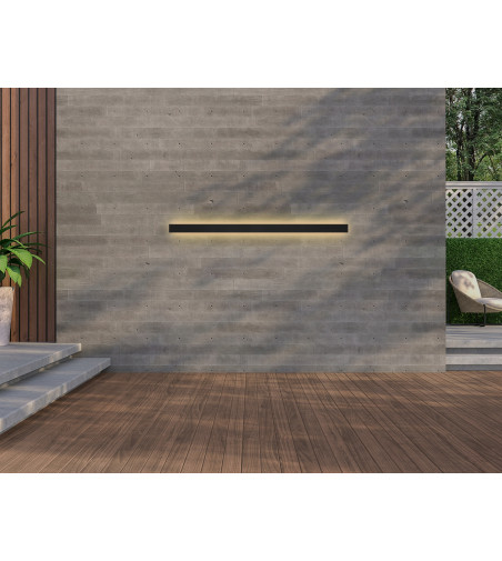 LINE Slim Z150 czarny kinkiet nowoczesny lampa ogrodowa 150cm elewacja zewnętrzna IP65 LED
