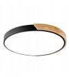 Lampa sufitowa LED Plafon 30cm ring drewno żyrandol okrąg do kuchni WOBAKO