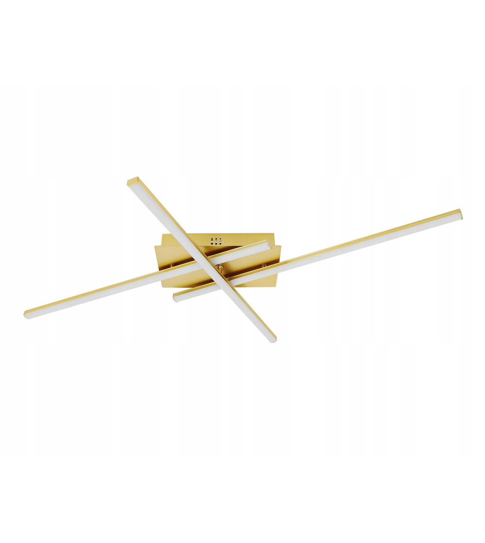 Złota lampa sufitowa LED wisząca regulowana żyrandol Plafon 4000K | Wobako