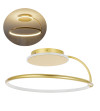 Nowoczesna złota lampa sufitowa Wobako żyrandol LED PLAFON Ring okrąg mocna | Wobako