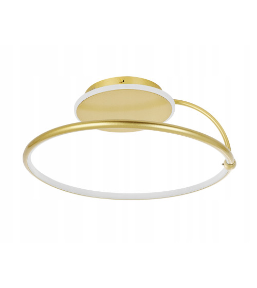 Nowoczesna złota lampa sufitowa Wobako żyrandol LED PLAFON Ring okrąg mocna | Wobako