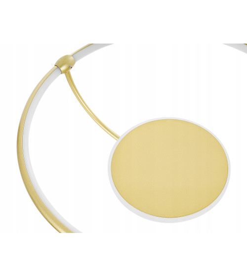 Nowoczesna złota lampa sufitowa Wobako żyrandol LED PLAFON Ring okrąg mocna | Wobako