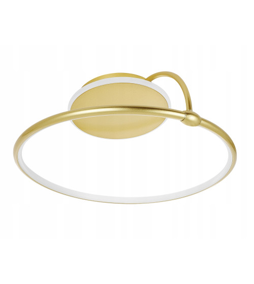 Nowoczesna złota lampa sufitowa Wobako żyrandol LED PLAFON Ring okrąg mocna | Wobako