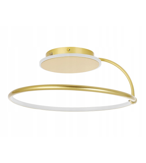 Nowoczesna złota lampa sufitowa Wobako żyrandol LED PLAFON Ring okrąg mocna | Wobako