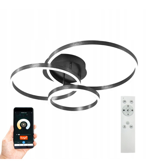 Lampa żyrandol LED pilot Tuya okrąg 20/30/40cm ring sufit plafon Wobako