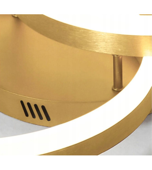 SILVA FLAT III 40 PRO złota lampa żyrandol LED 20/30/40 cm – Pilot Tuya