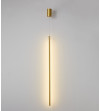 MONAKO TUBE Złota | Pionowa lampa wisząca LED 82 cm – nowoczesna liniowa tuba