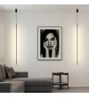 MONAKO TUBE | Czarna pionowa lampa wisząca LED 80 cm – nowoczesna liniowa