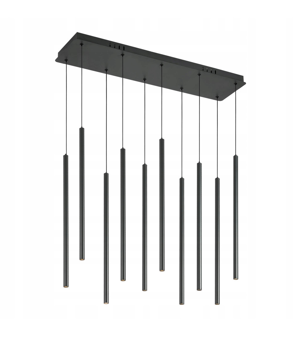 Lampa wisząca LED długa nad stół rurki Nano Slim nowoczesna do jadalni tuby