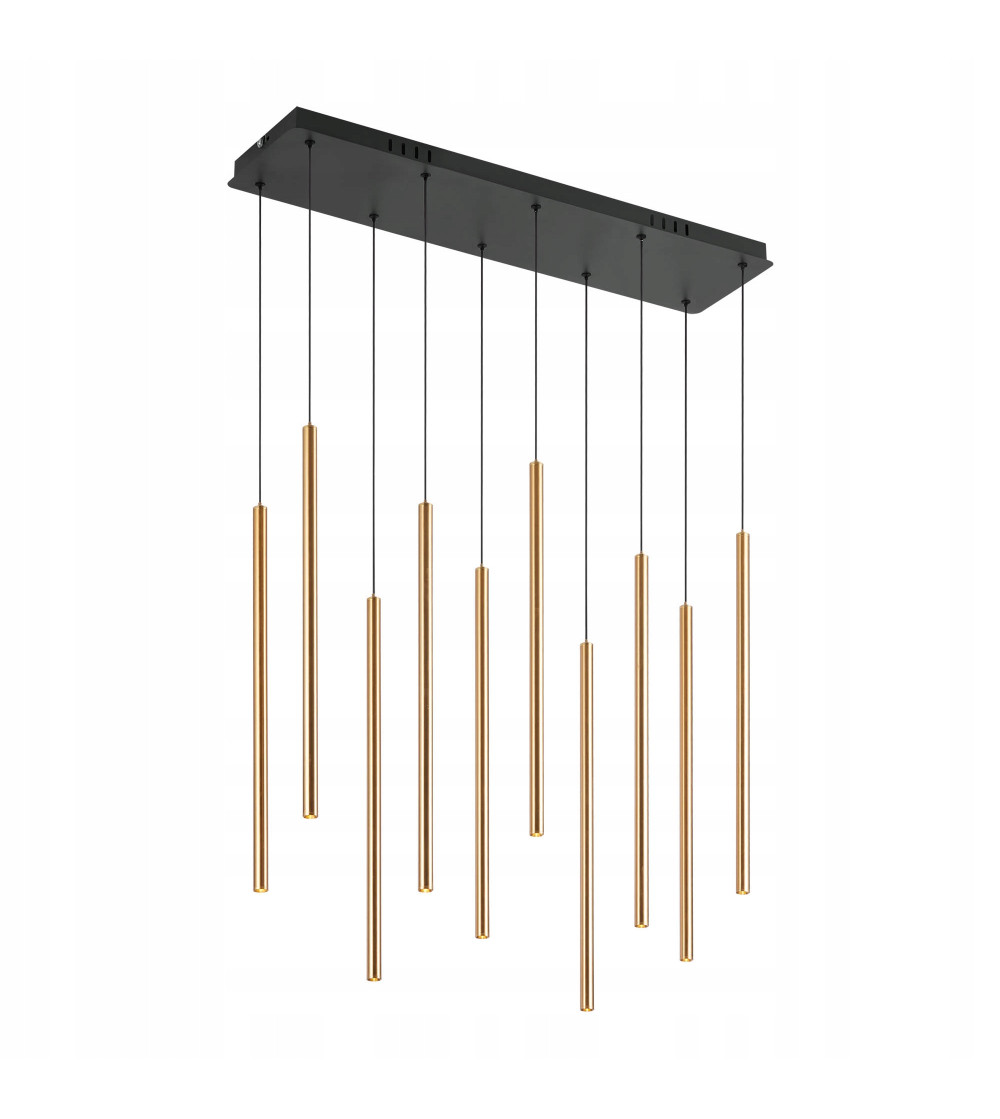 Lampa wisząca LED długa nad stół rurki Nano Slim nowoczesna do jadalni tuby