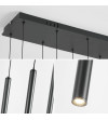 Lampa wisząca LED długa nad stół rurki Nano Slim nowoczesna do jadalni tuby