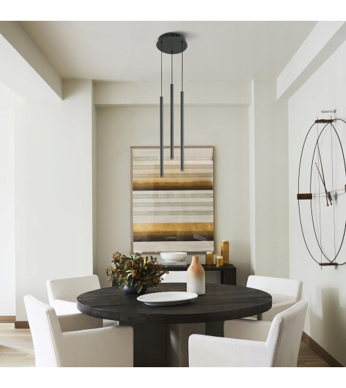 Lampa wisząca LED długa nad stół rurki Nano Slim nowoczesna do jadalni tuby