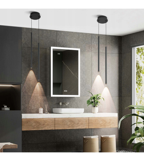 Lampa wisząca LED długa nad stół rurki Nano Slim nowoczesna do jadalni tuby