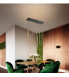 Lampa wisząca LED długa nad stół rurki Nano Slim nowoczesna do jadalni tuby
