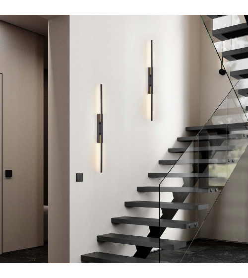 Nowoczesna lampa długa ścienna kinkiet regulowany KOKE LED wewnętrzny 90cm