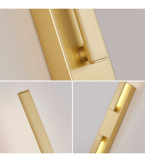 Nowoczesna lampa długa ścienna kinkiet regulowany KOKE LED wewnętrzny 90cm