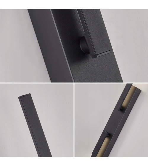 Nowoczesna lampa długa ścienna kinkiet regulowany KOKE LED wewnętrzny 90cm