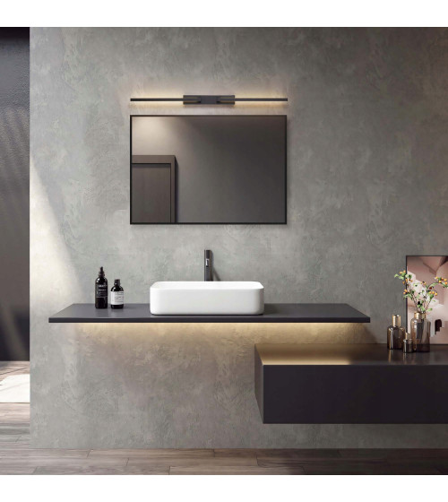 Nowoczesna lampa długa ścienna kinkiet regulowany KOKE LED wewnętrzny 90cm