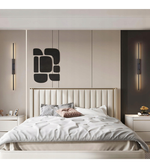 Nowoczesna lampa długa ścienna kinkiet regulowany KOKE LED wewnętrzny 90cm