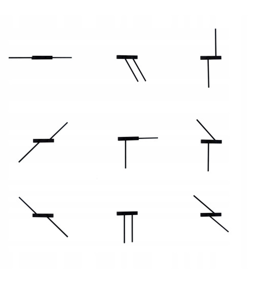 Nowoczesna lampa długa ścienna kinkiet regulowany KOKE LED wewnętrzny 90cm