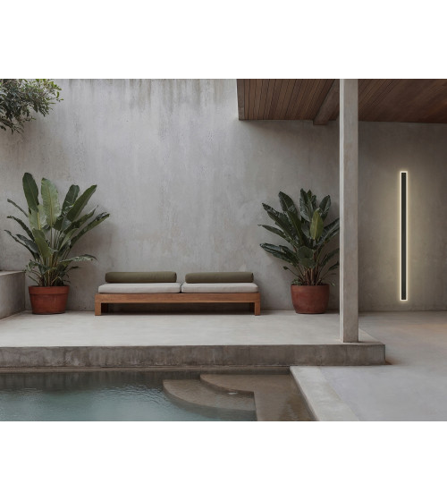 LINIOWY kinkiet nowoczesny lampa ścienna ogrodowa zewnętrzna IP65 LED 120cm