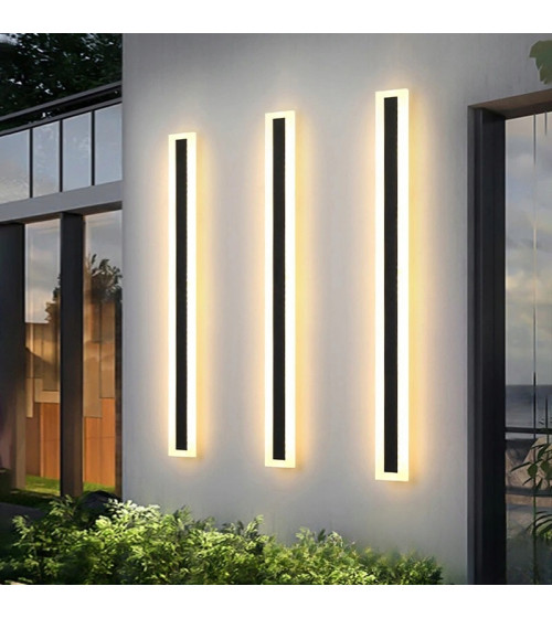 LINIOWY kinkiet nowoczesny lampa ścienna ogrodowa zewnętrzna IP65 LED 120cm