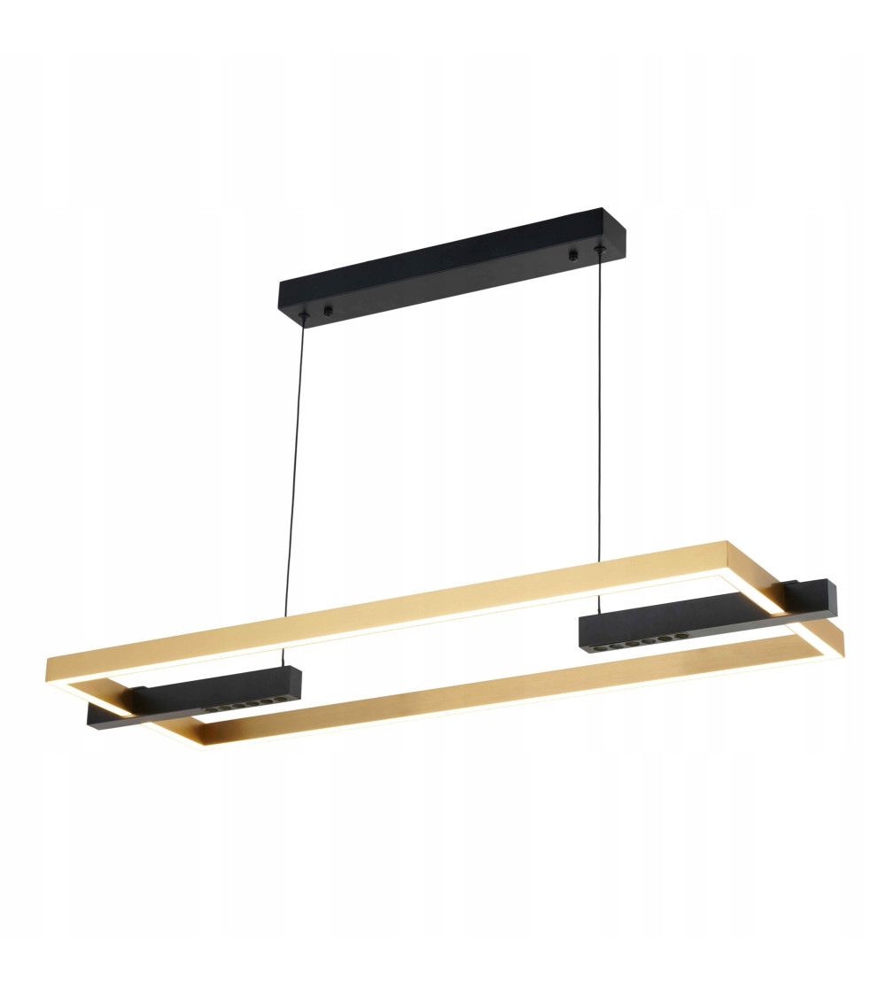 Lampa wisząca żyrandol EXON R prostokąt nad stół nowoczesna LED biuro 120cm