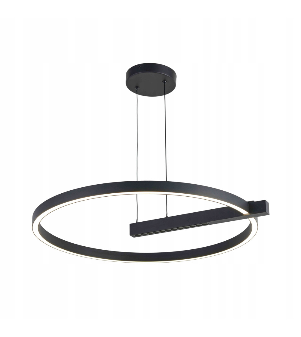 Lampa wisząca żyrandol ring okrąg nad stół nowoczesna kuchnia loft salon