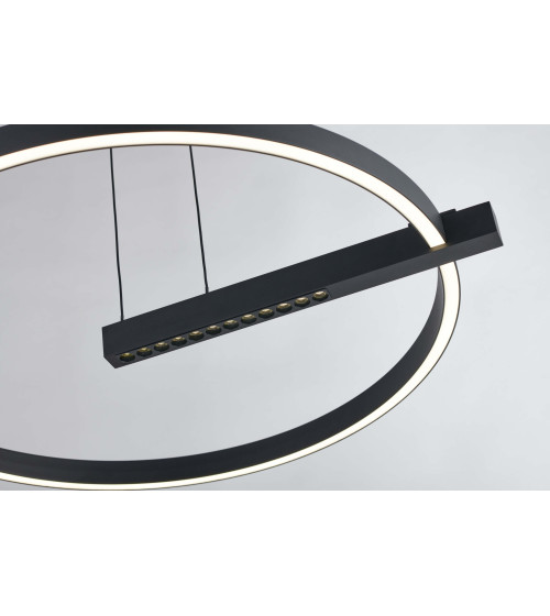 Lampa wisząca żyrandol ring okrąg nad stół nowoczesna kuchnia loft salon