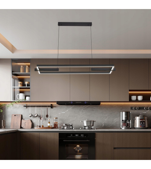 Lampa wisząca żyrandol EXON prostokąt nad stół nowoczesna LED biuro 120cm