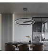 Lampa wisząca żyrandol ring okrąg nad stół nowoczesna kuchnia loft salon