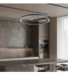 Lampa wisząca żyrandol ring okrąg nad stół nowoczesna kuchnia loft salon