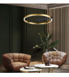 Lampa wisząca żyrandol EXON C ring okrąg nad stół nowoczesna loft Wobako