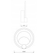 Kinkiet lampa ścienna RING plafon RIO LED 19cm