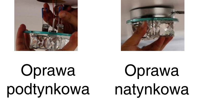 Wobako Crystal Star występuje w dwóch wersjach - natynkowej i podtynkowej - średnica 10cm