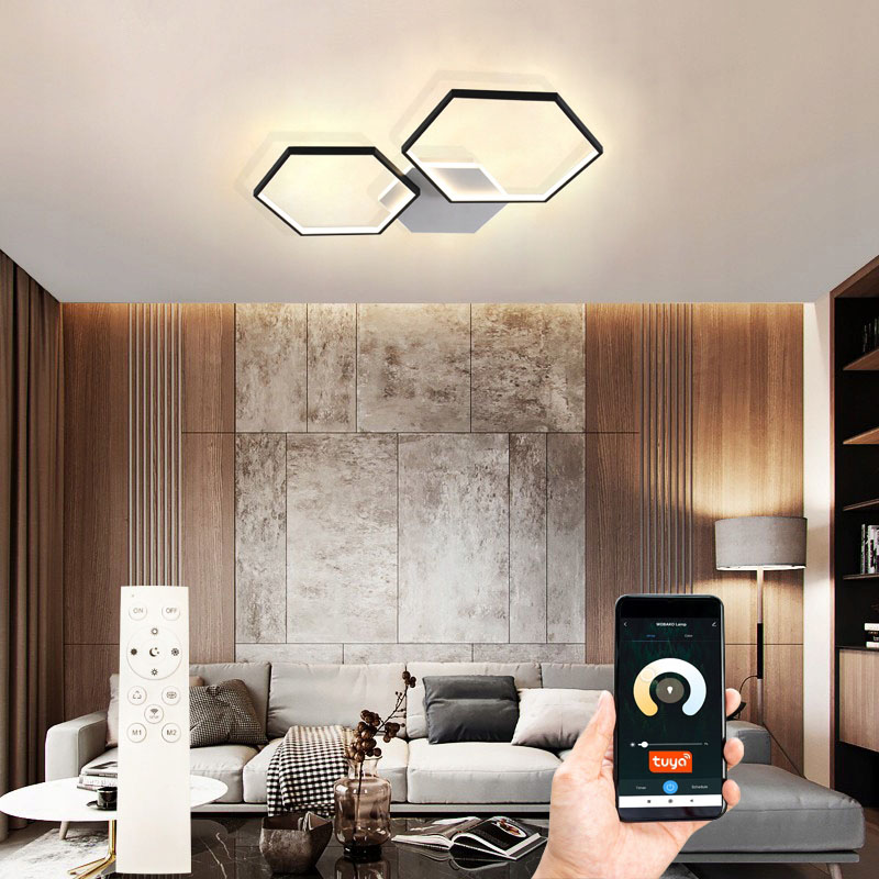 Żyrandol Smart Home do salonu loft nowoczesny