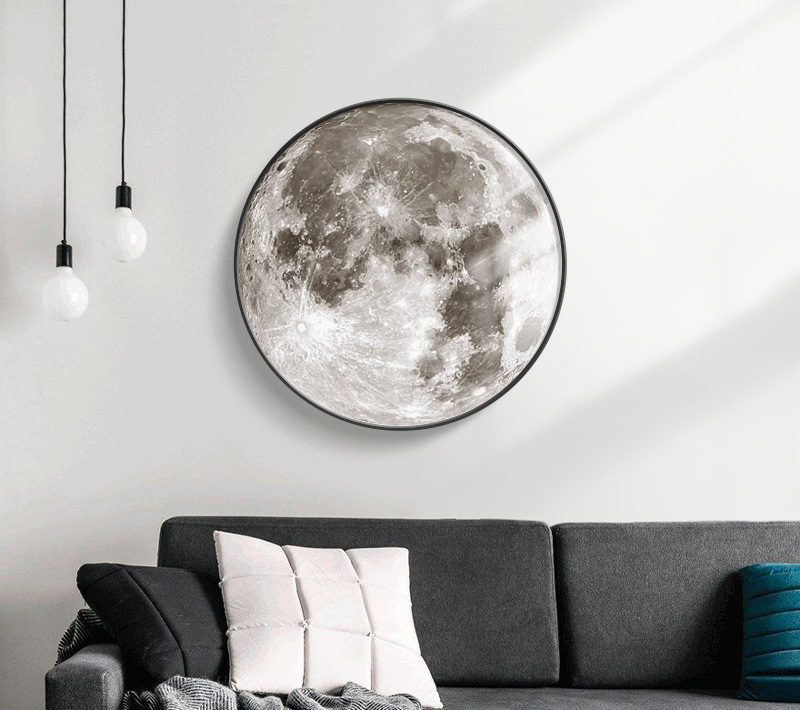 Niespotykany kosmiczny wygląd lampy Moon do Twojego salonu